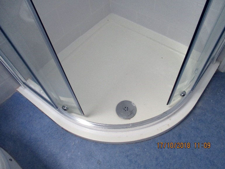 Shower enclosure at inventory